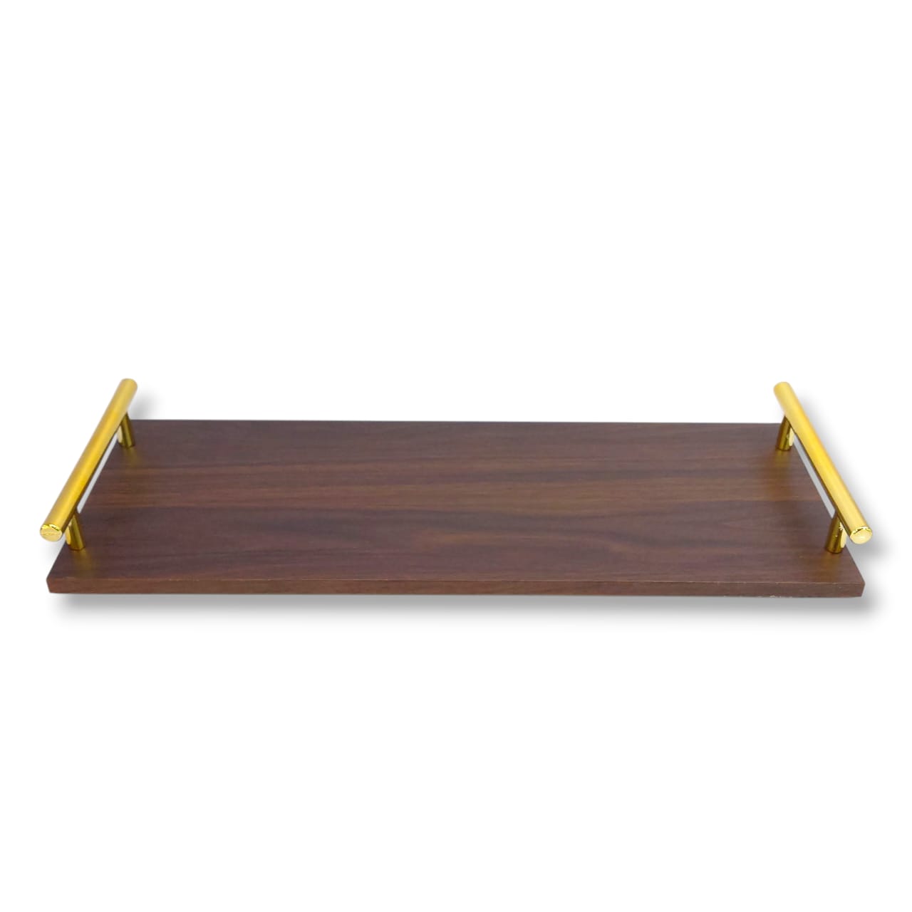 2-Piece Rectangular Long Wooden Tray Set