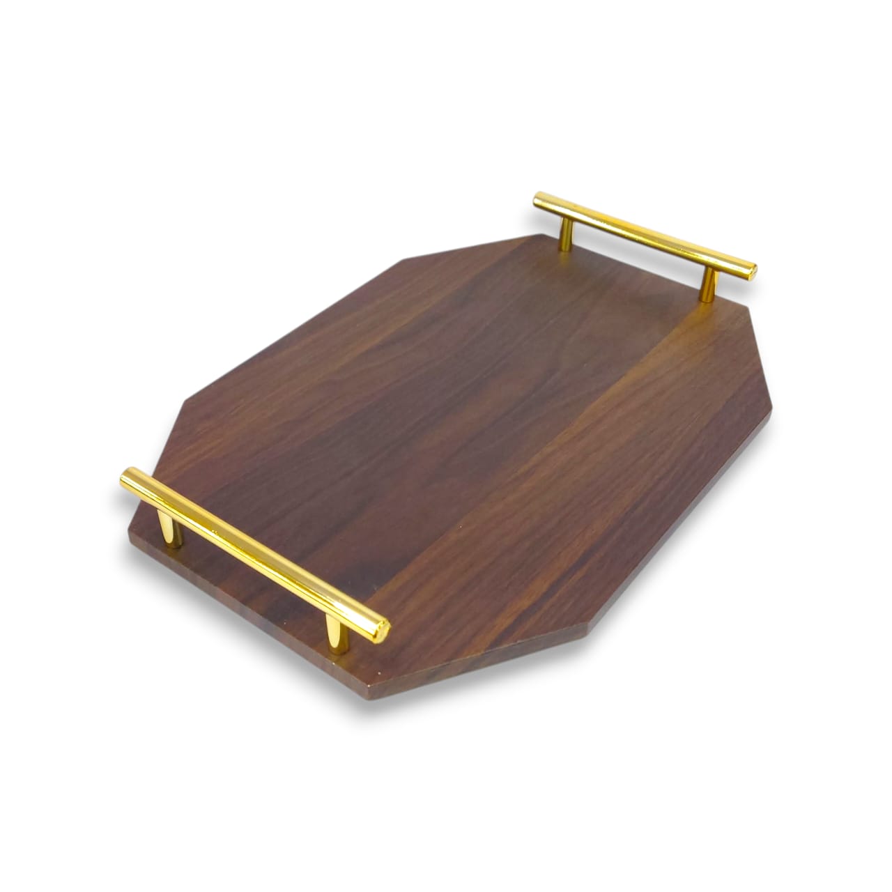 2-Piece Rectangular Wooden Tray Set