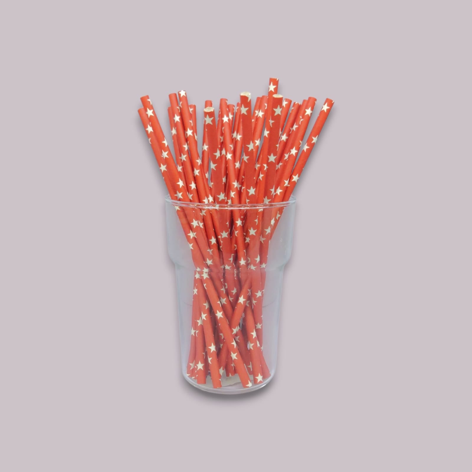 25-Piece Stars Drinking Straw