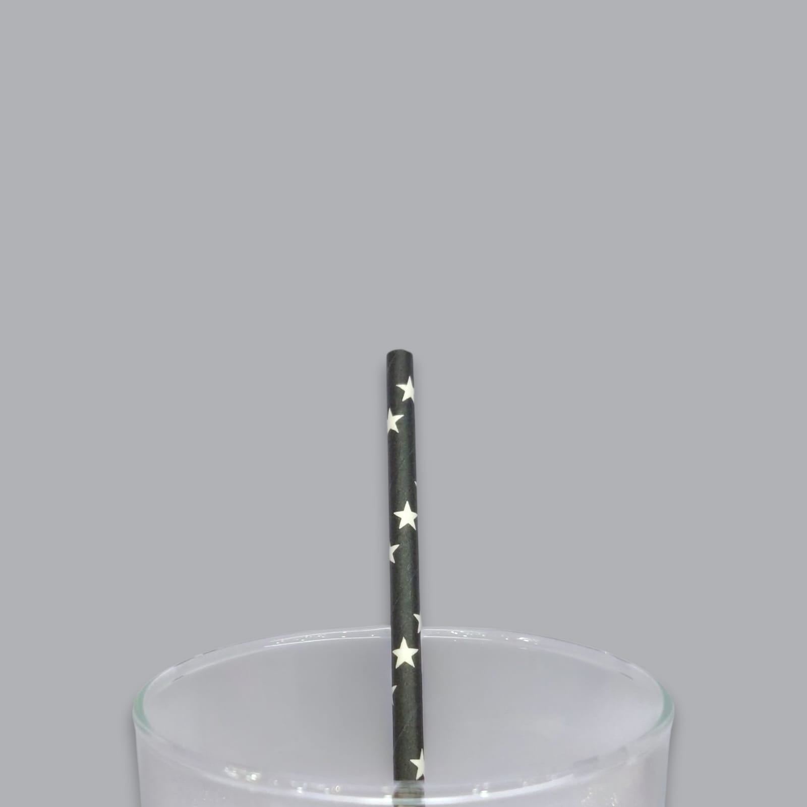 25-Piece Stars Drinking Straw