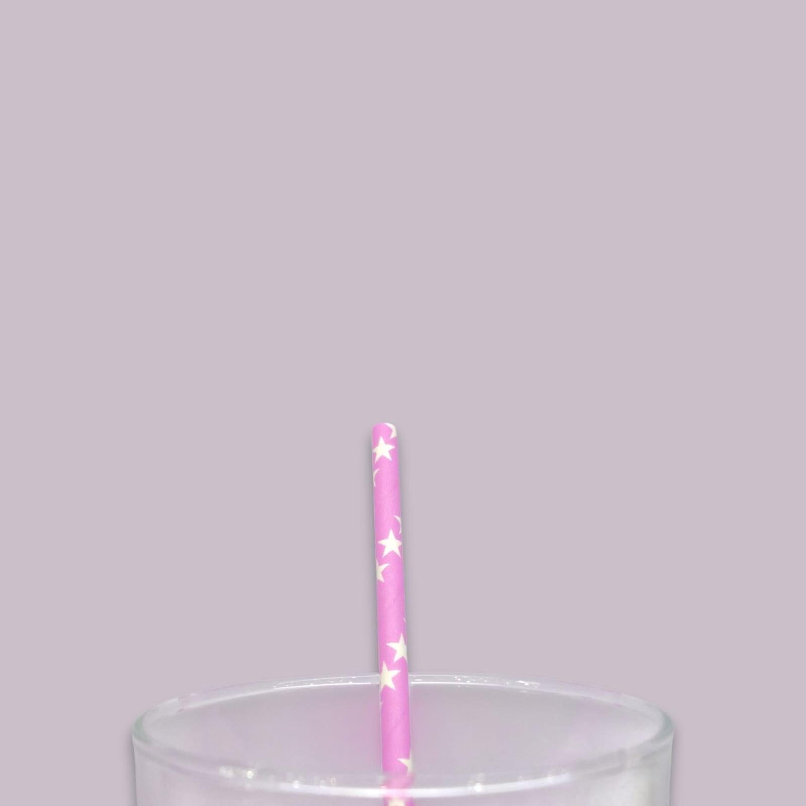 25-Piece Stars Drinking Straw