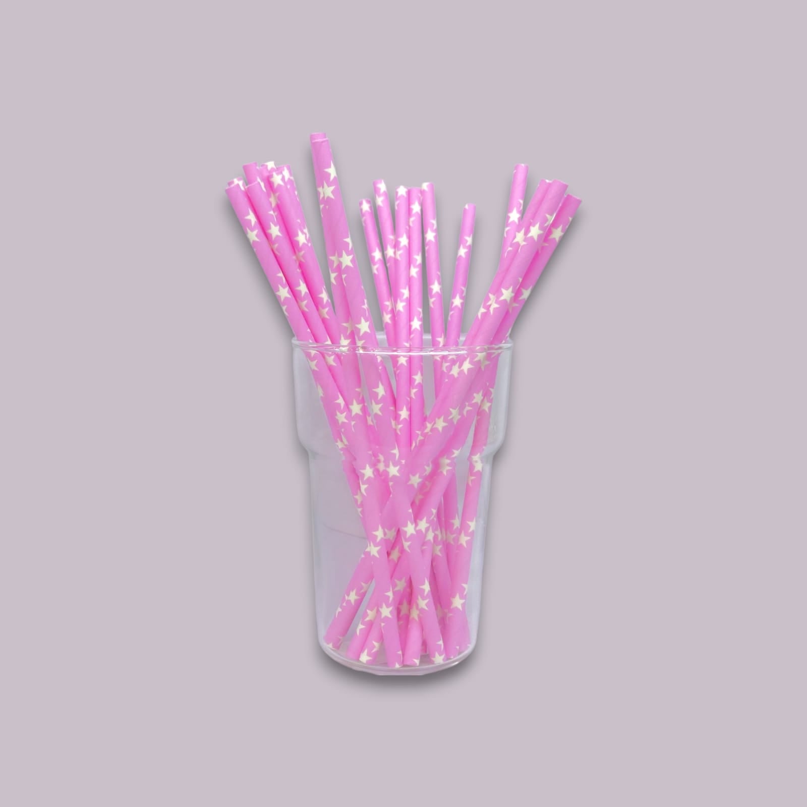 25-Piece Stars Drinking Straw