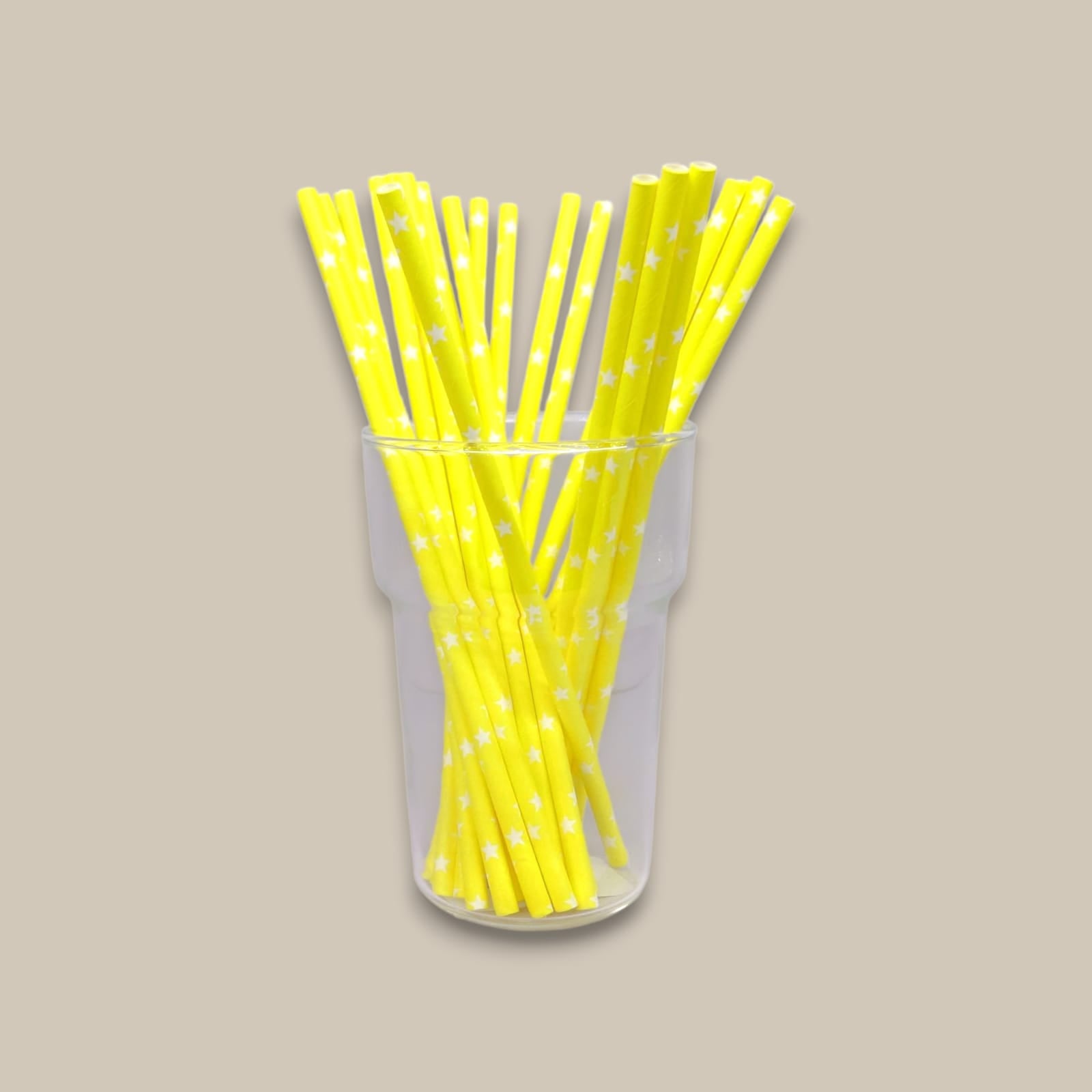 25-Piece Stars Drinking Straw
