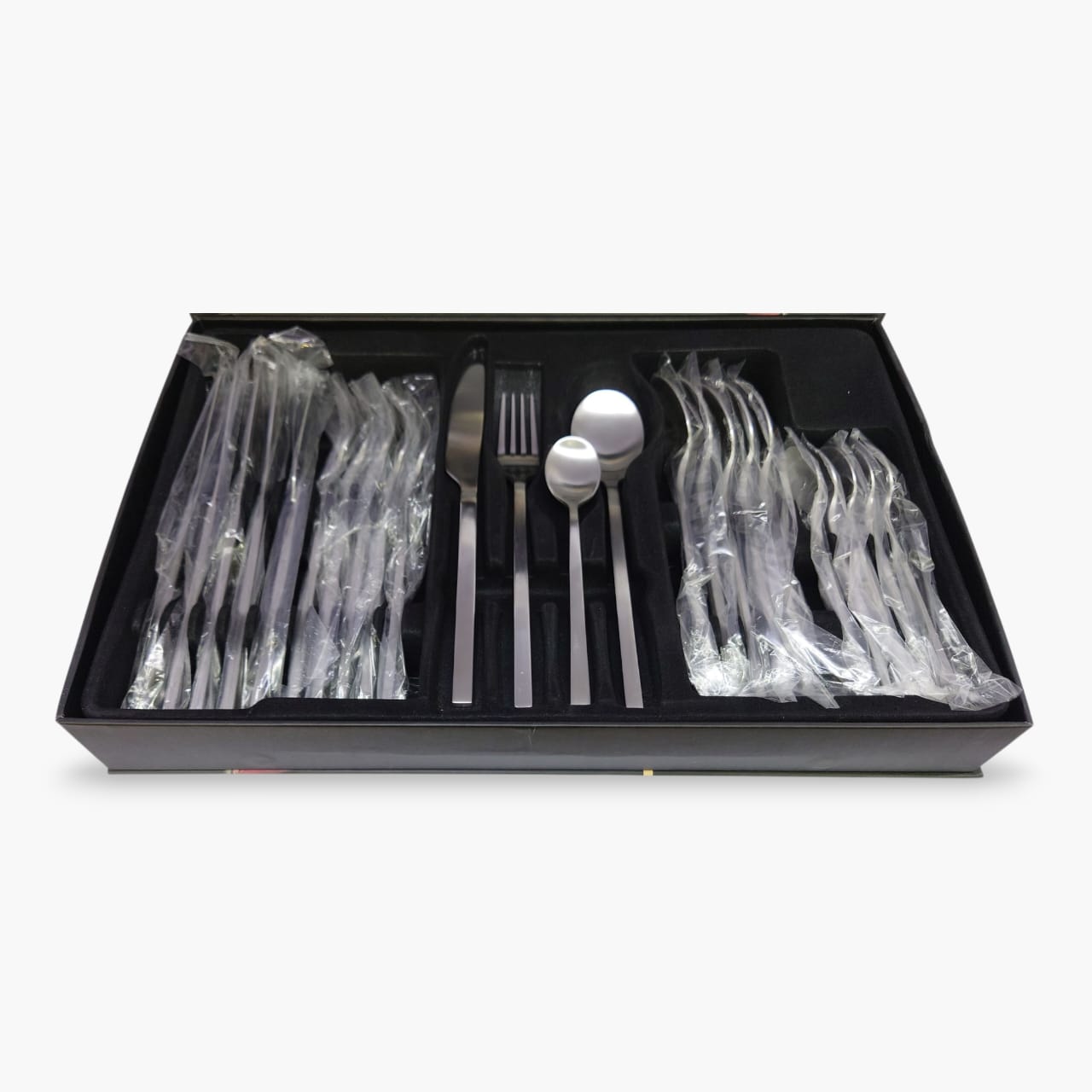 24-Piece Alomi Stainless Steel Cutlery Set Silver