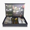 Alomi 24-Piece Stainless Steel Cutlery Set Golden