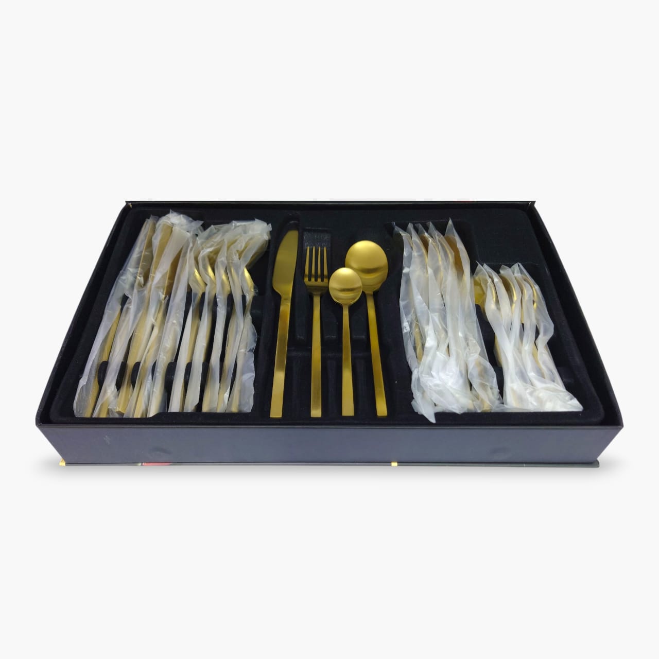 24-Piece Alomi Stainless Steel Cutlery Set Golden