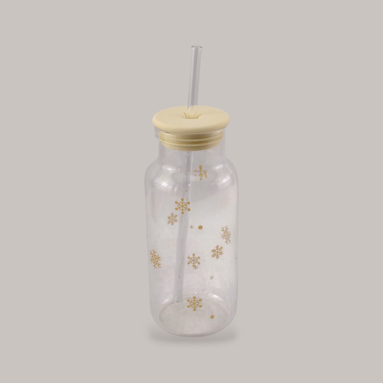 Glass Mason Drink Jar With Silicon Lid 320 ML