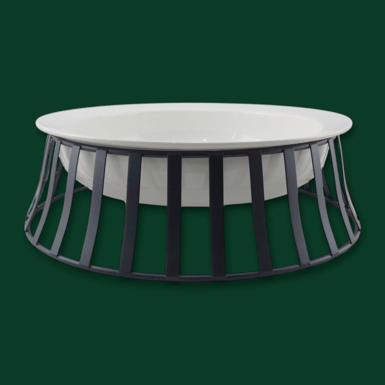 Round Deep Serving Platter Black (33*10/cm)