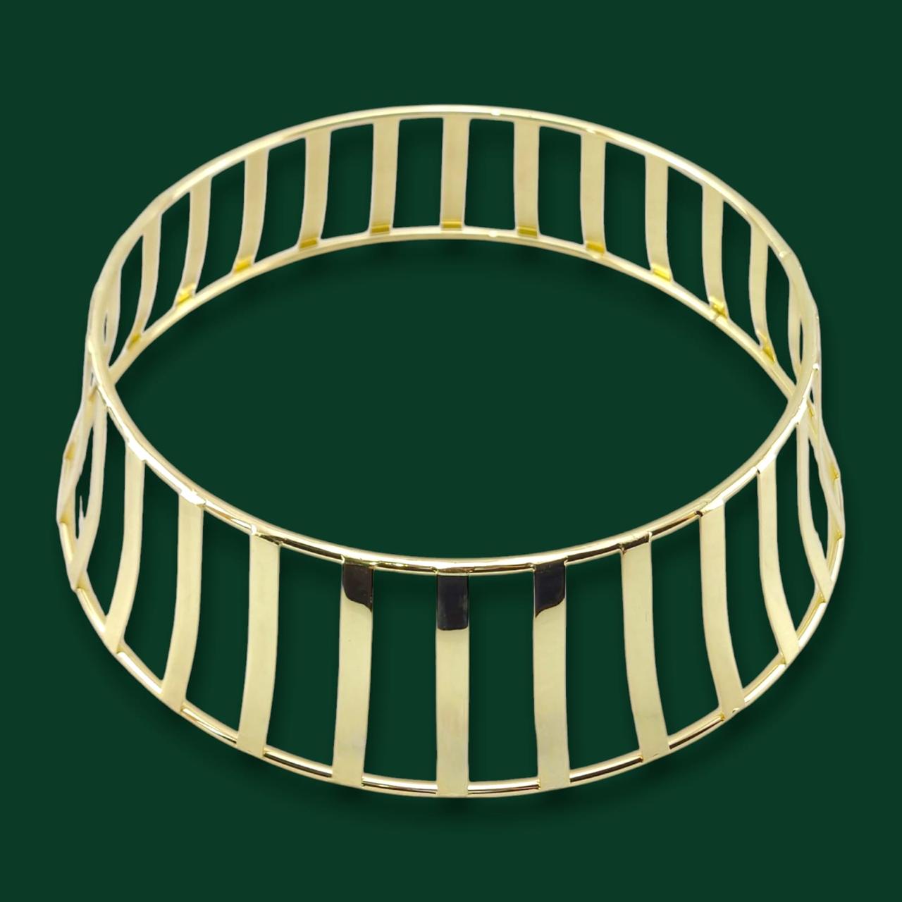 Golden Round Deep Serving Platter (33*10/cm)