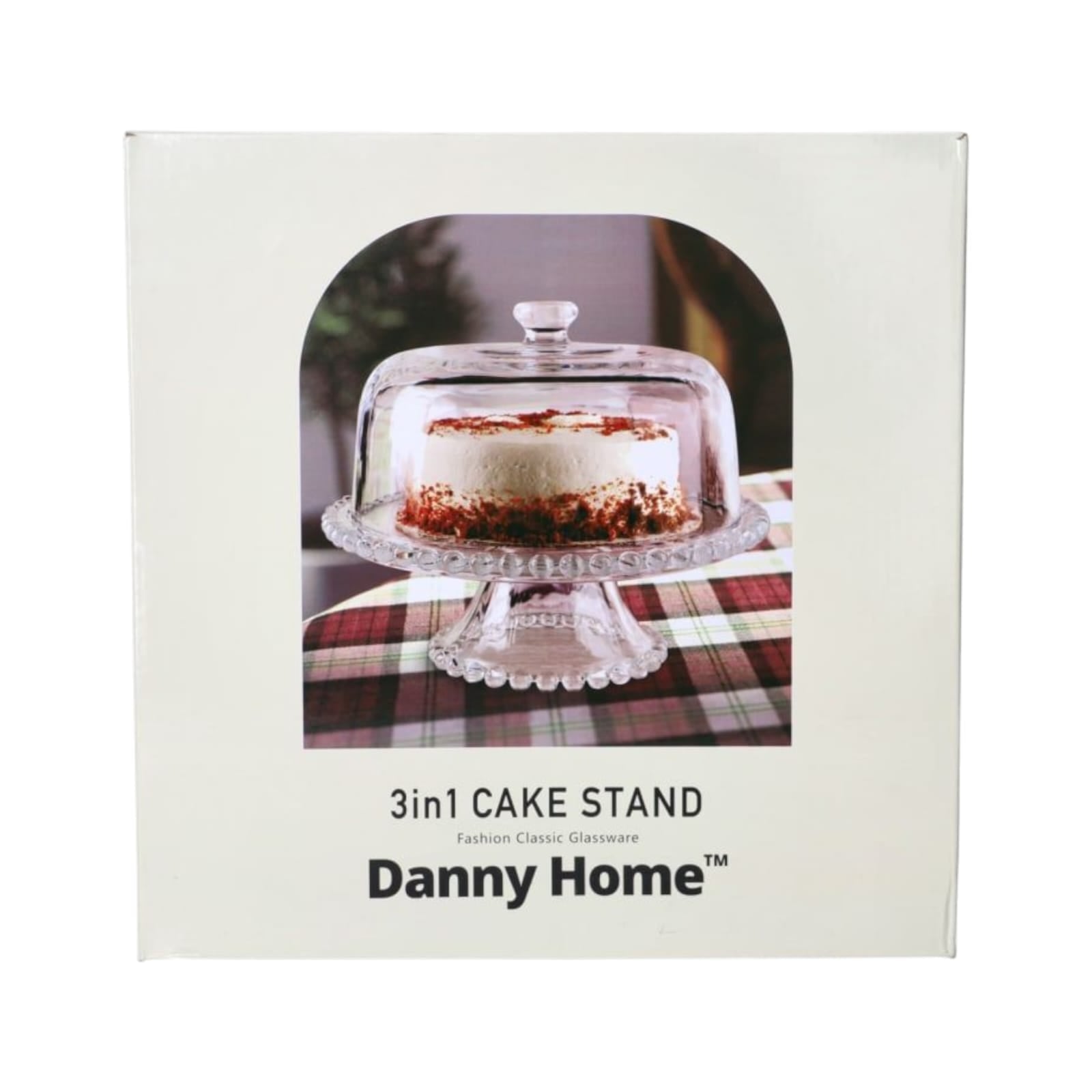 Danny Home Glass Cake Dish 12"