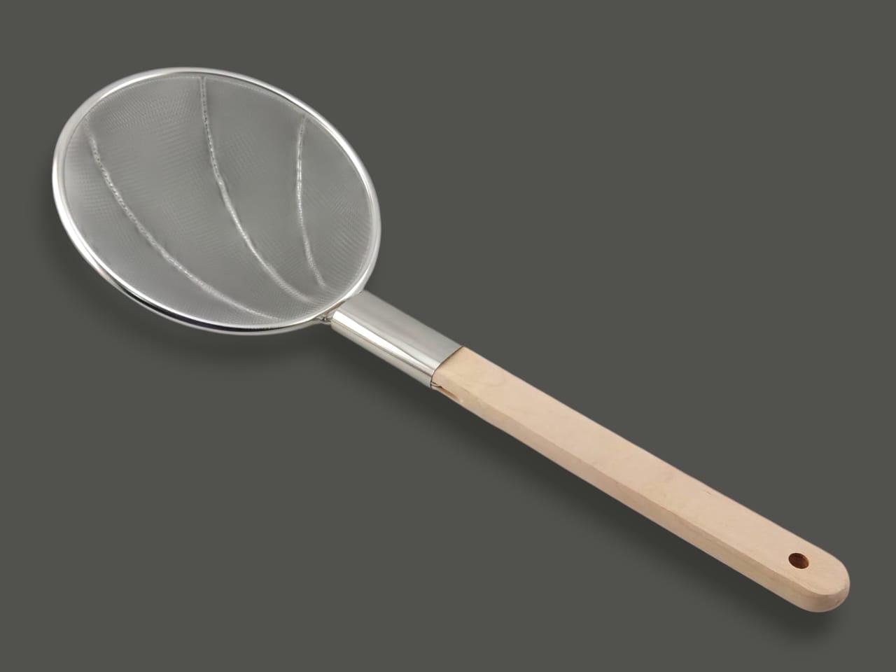 Master Fry Strainer With Wood Handle