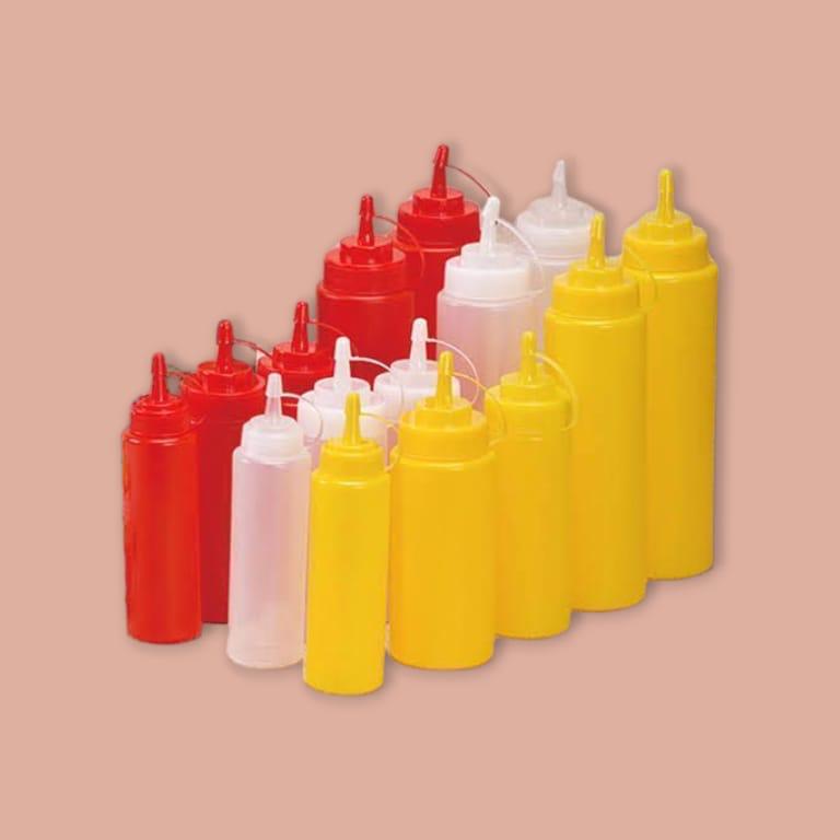 Squeeze Plastic Condiment Bottle