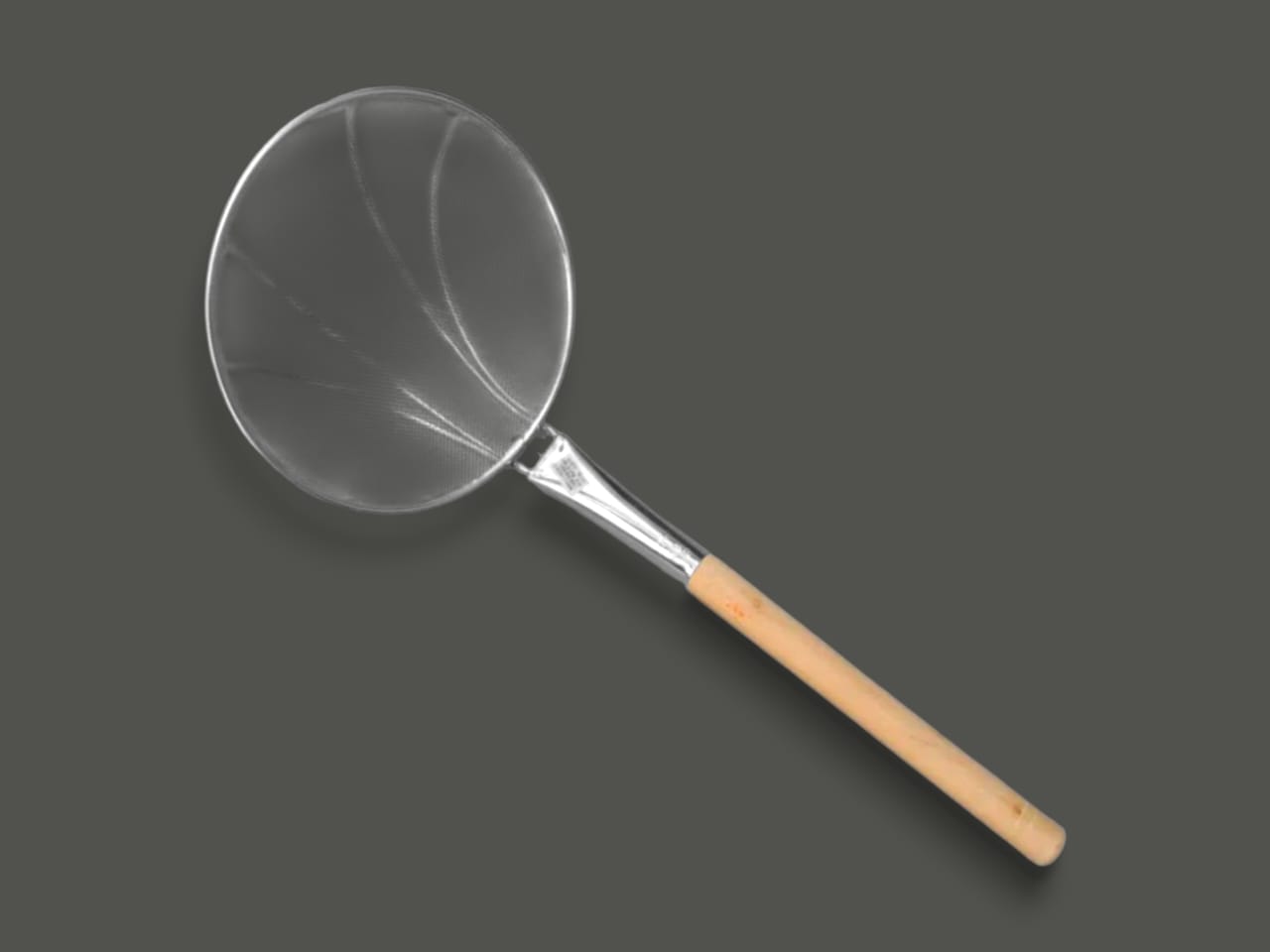 Master Fry Strainer With Wood Handle