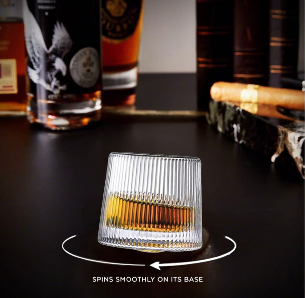 Danny Home Rotating Glass Set of 6-Pieces 150 ML