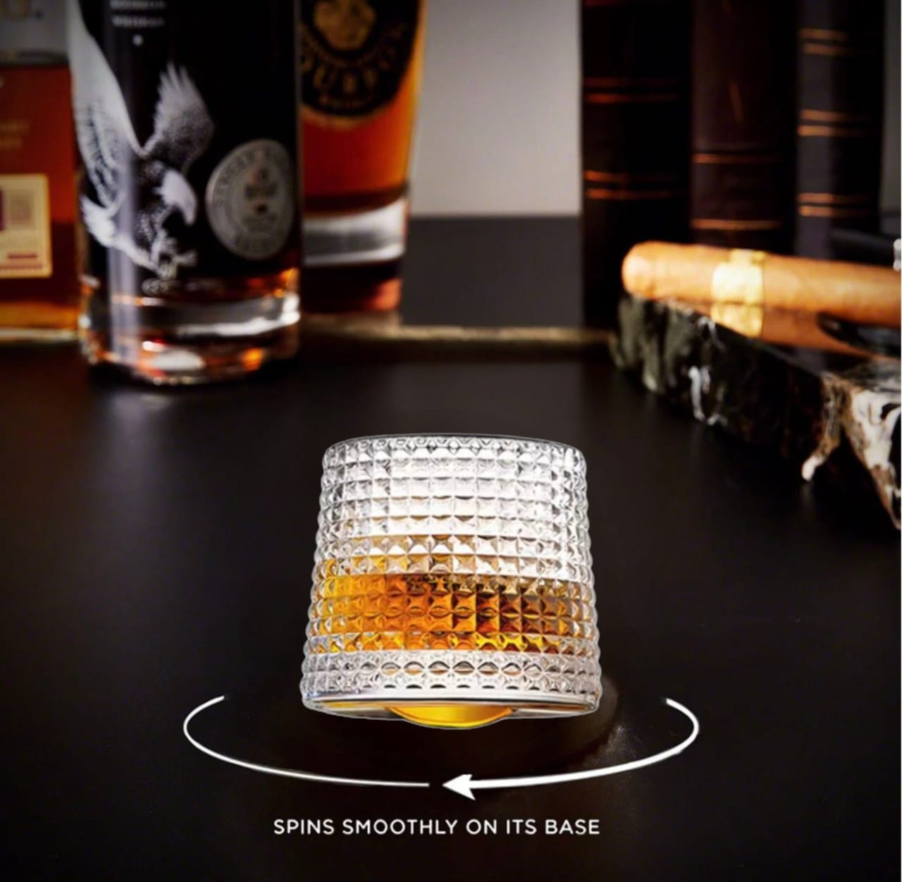 Danny Home Rotating Glass Set of 6-Pieces 150 ML
