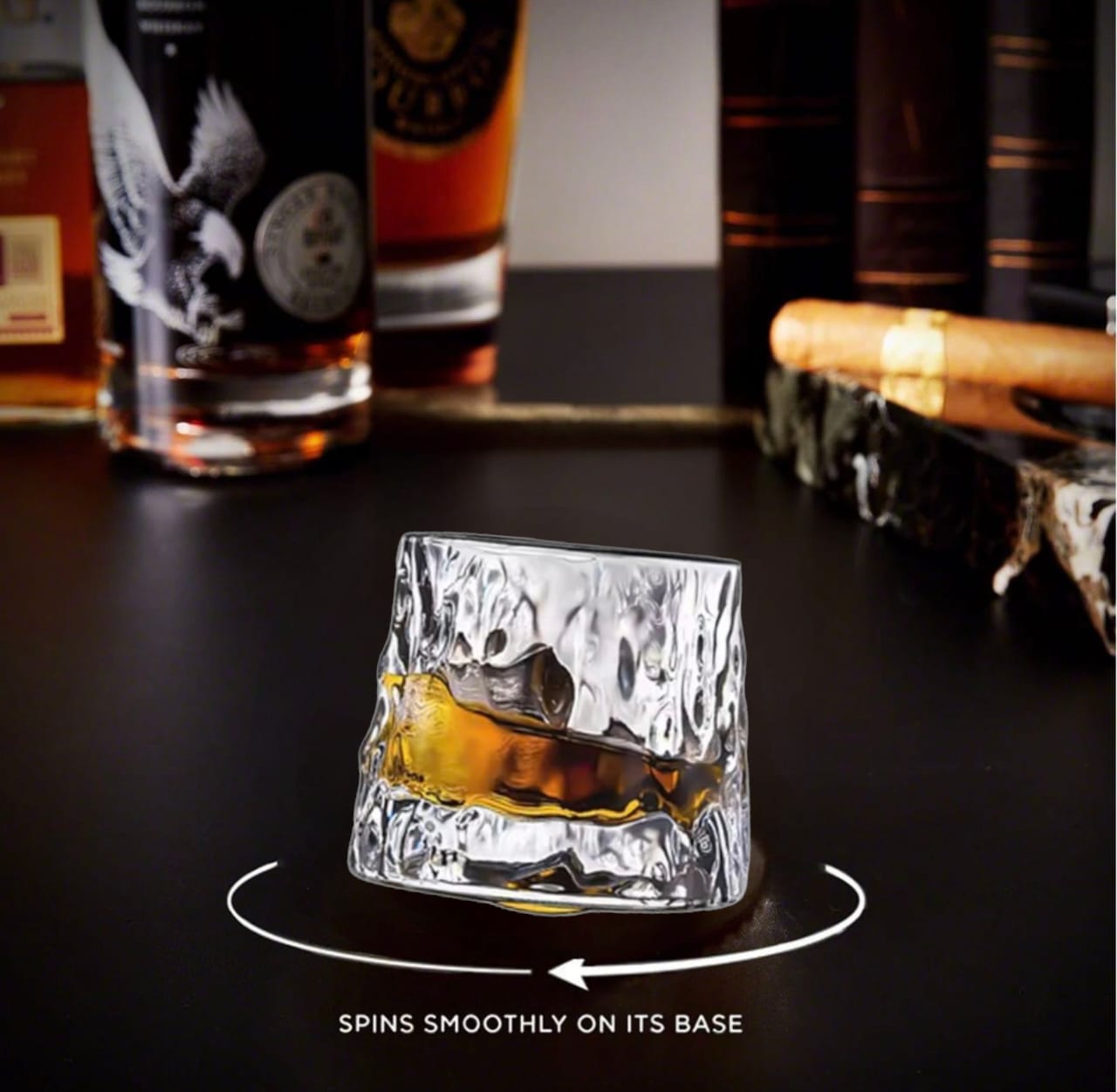 Danny Home Rotating Glass Set of 6-Pieces 150 ML