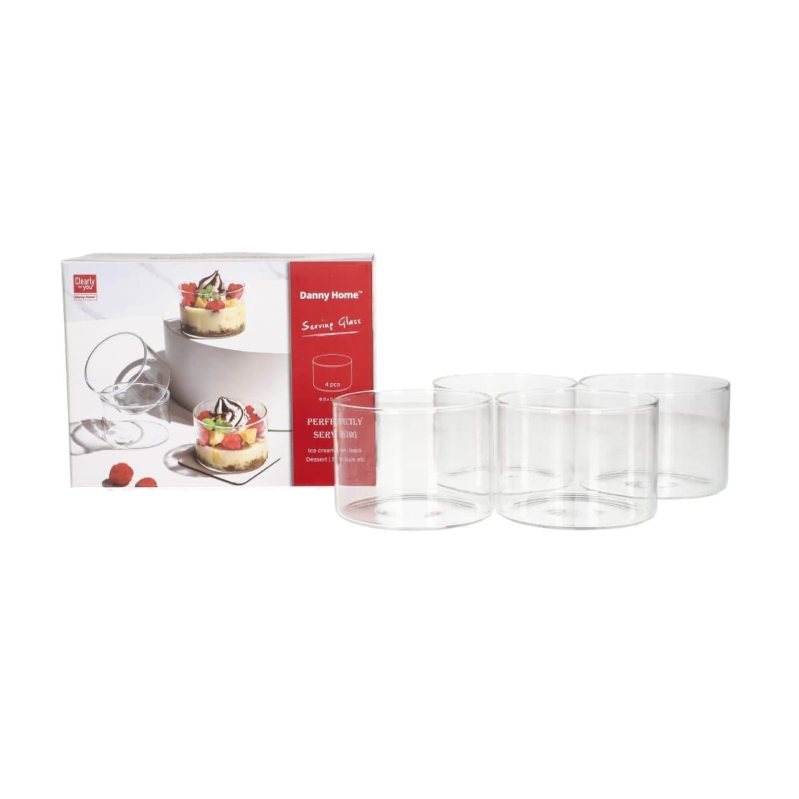 4-Piece Danny Home Ice Cream Bowl Set