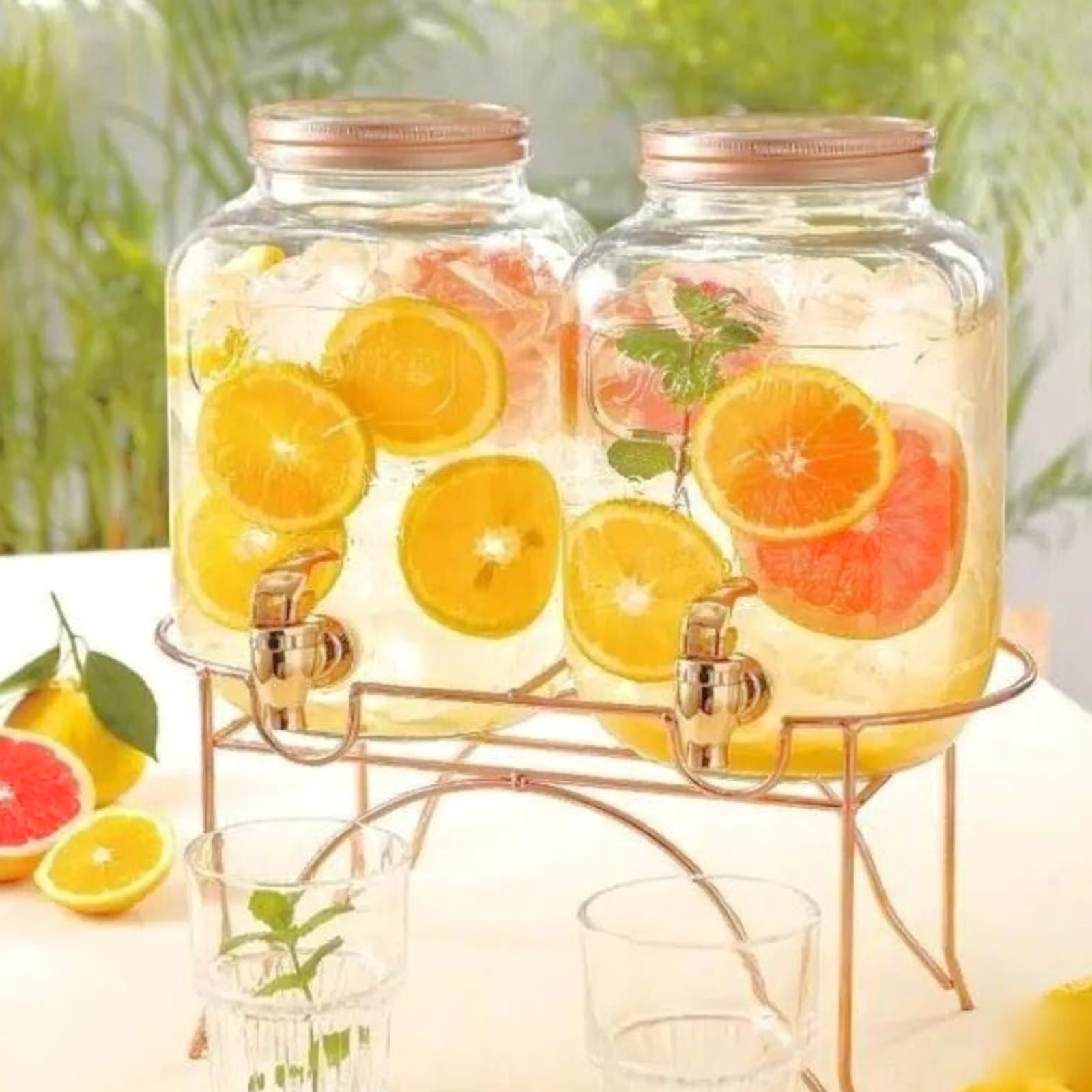 Danny Home 4 Liter X 2 Beverage Dispenser With Stand