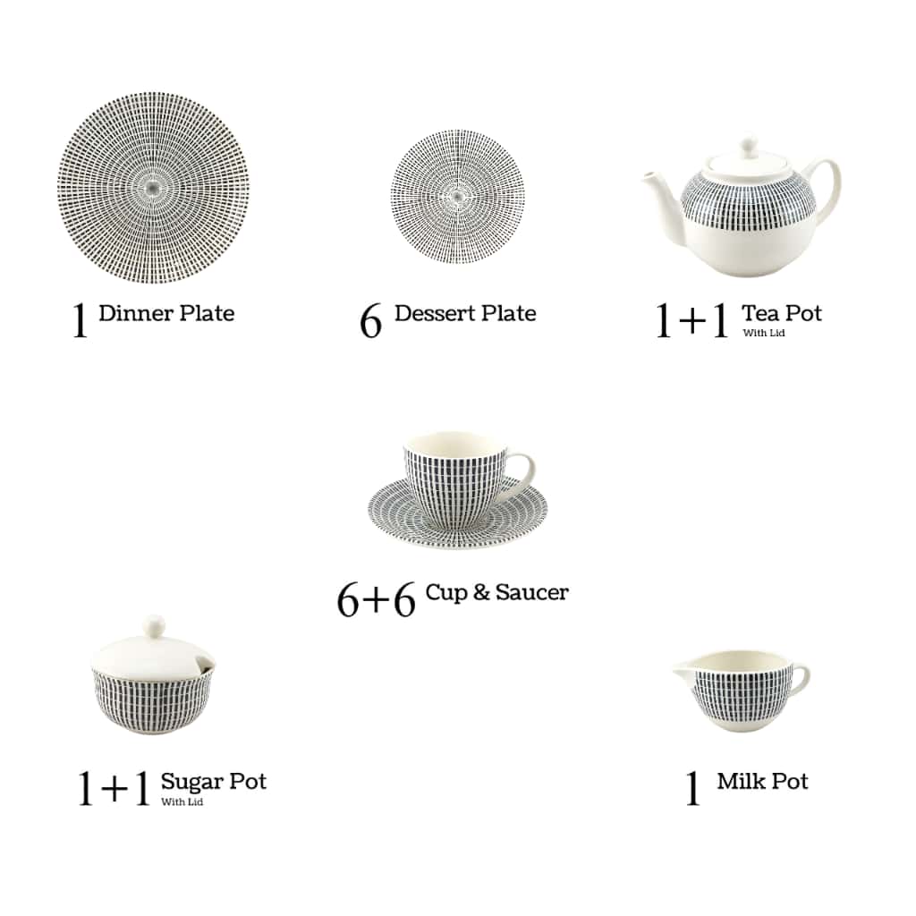 Claytan 24-Piece Tea Set
