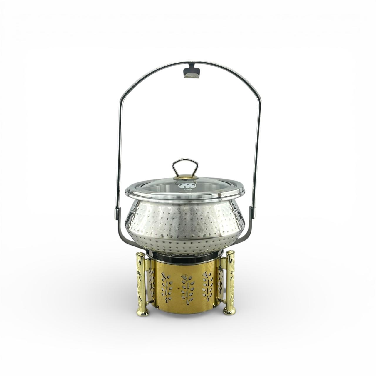 Victoria Handi-Style Hammered Chafer with Glass Lid