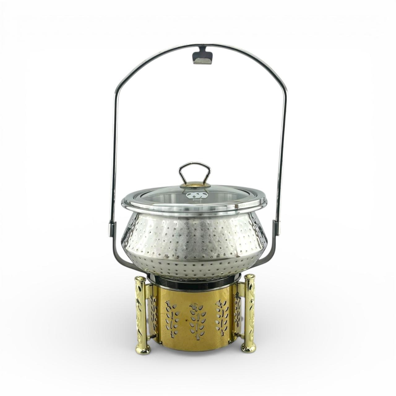 Victoria Handi-Style Hammered Chafer with Glass Lid
