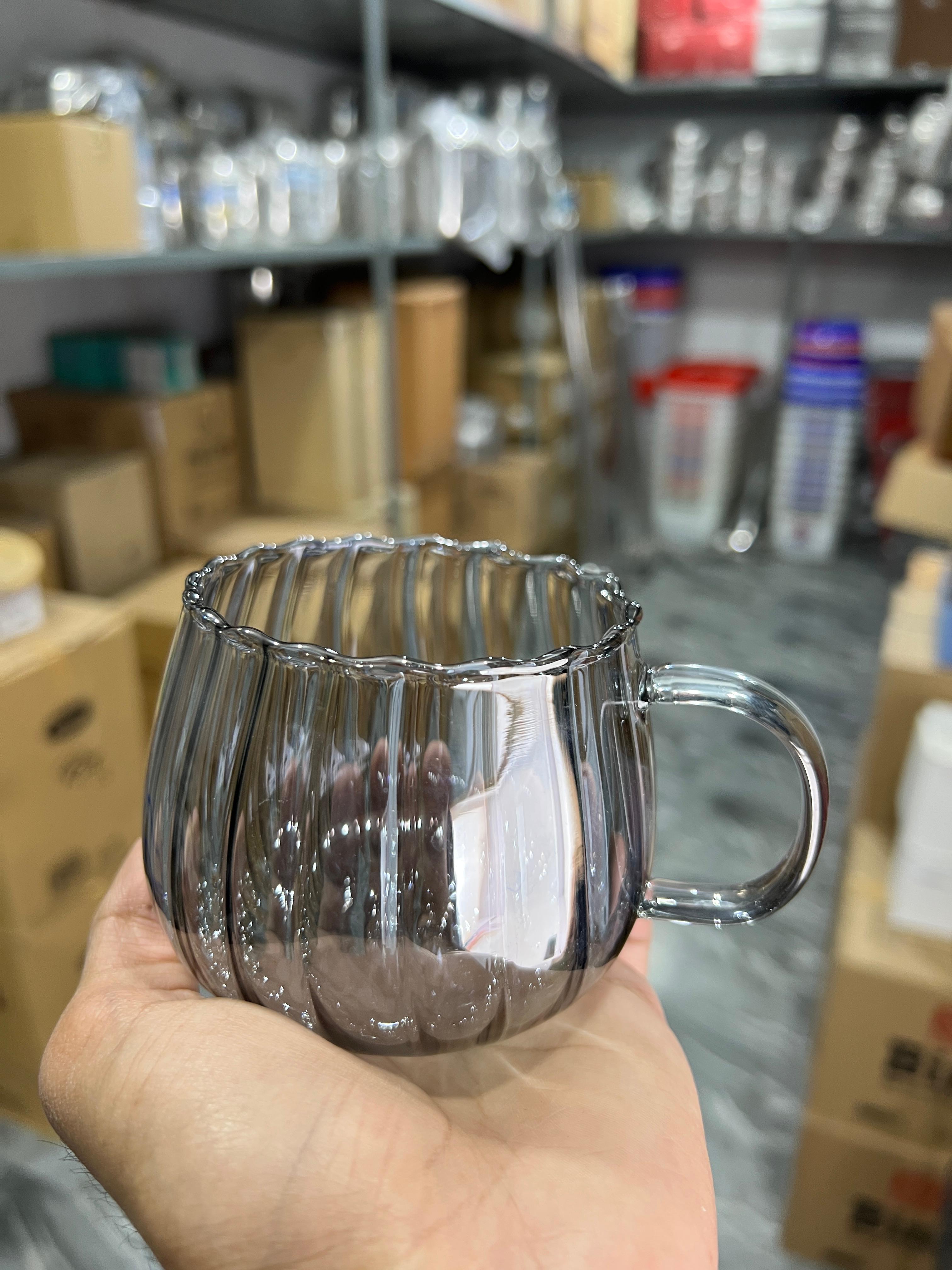 S.G GLASS MUG (LINE-COLOUR)