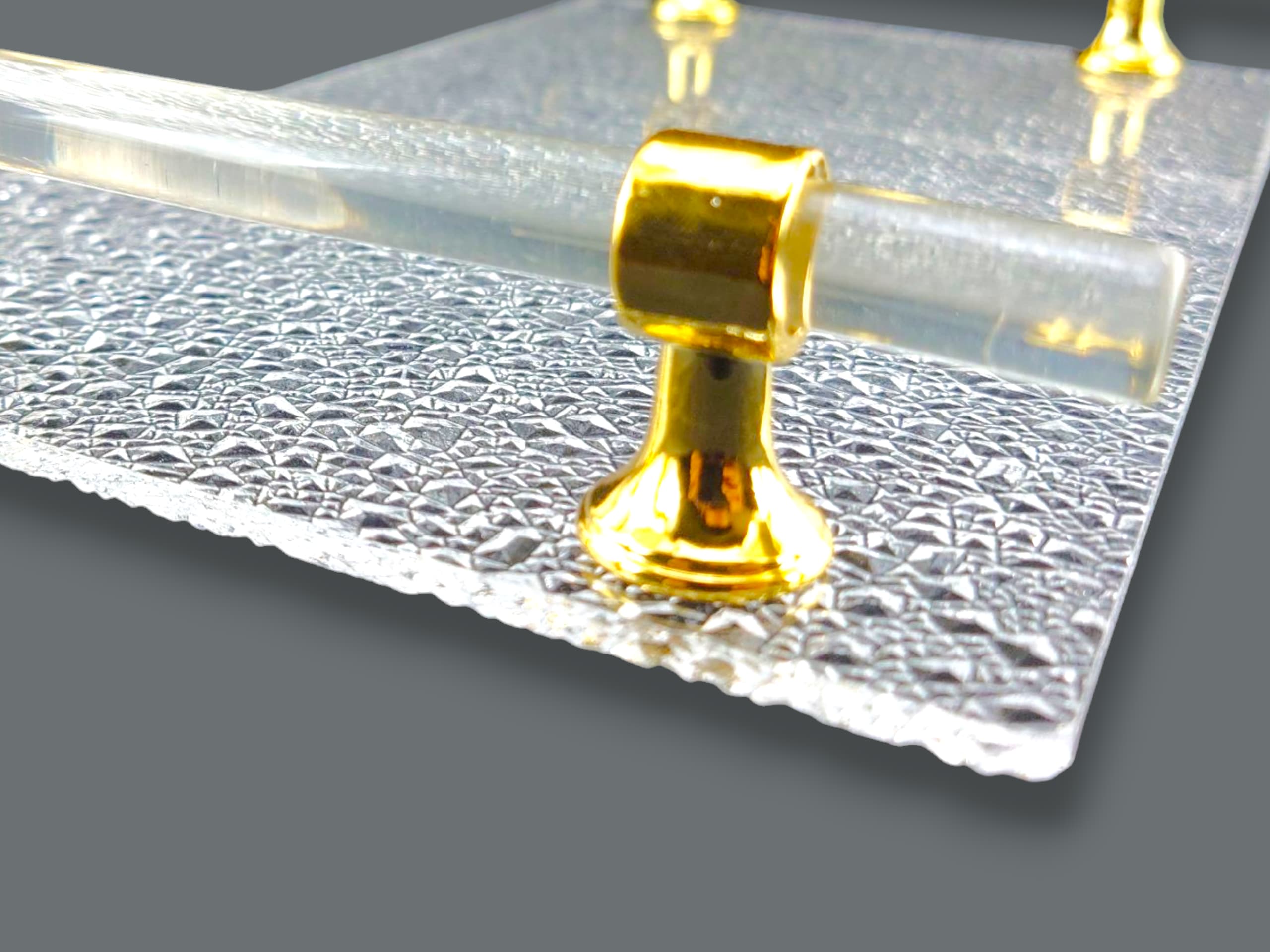 Fancy 3-Piece Acrylic Rectangular Serving Tray Set