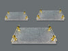 Fancy 3-Piece Acrylic Rectangular Serving Tray Set