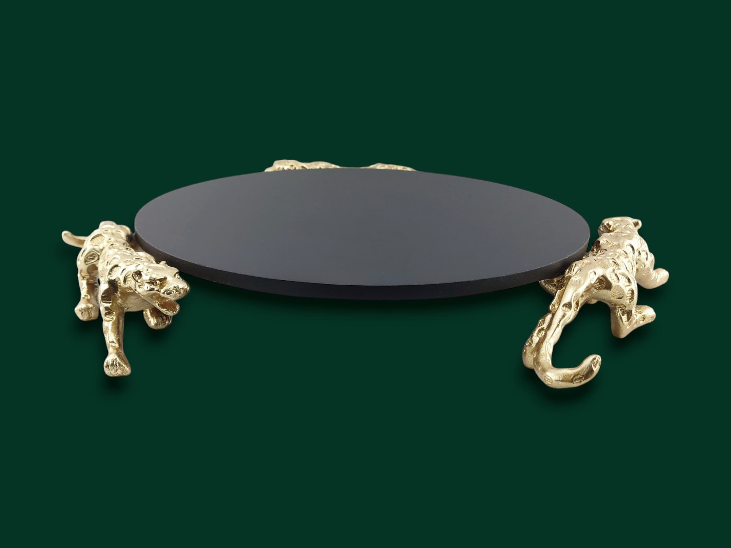 Leopard Round Platter 14"
