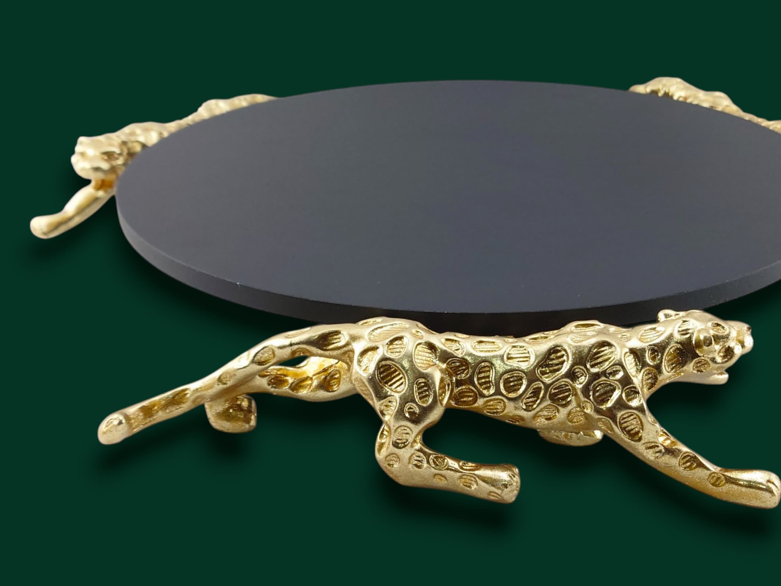 Leopard Round Platter 14"