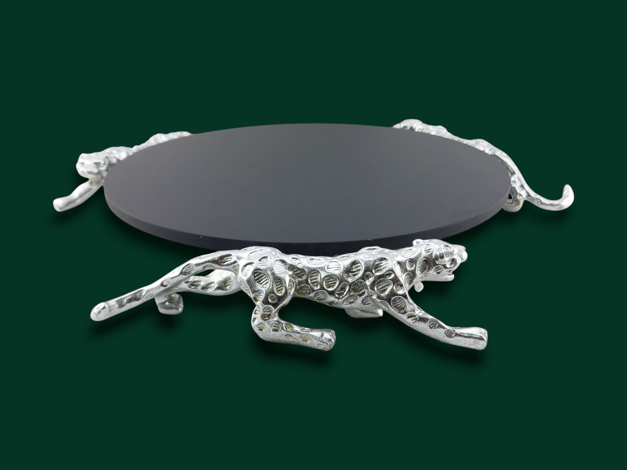 Leopard Round Platter 14"