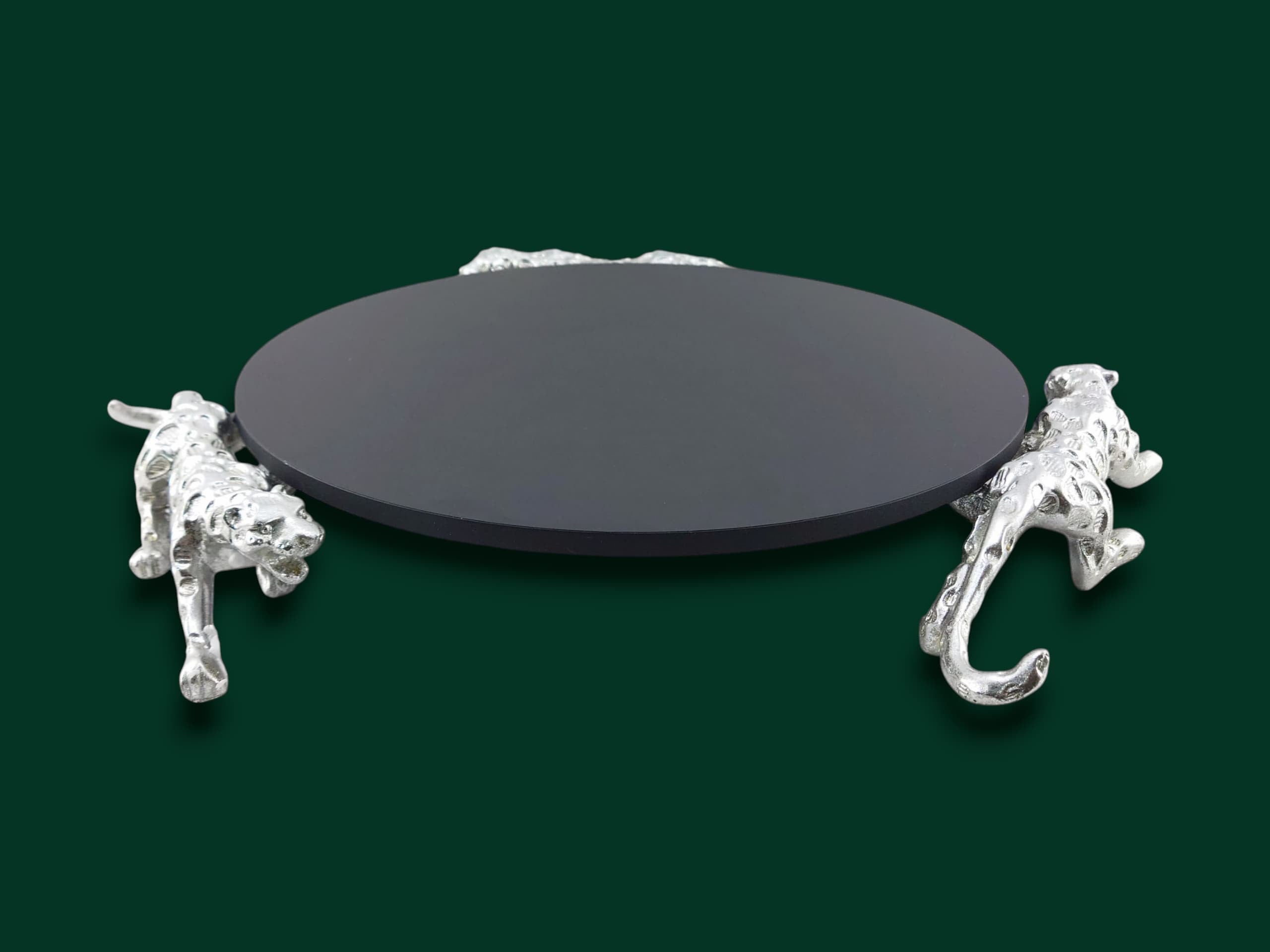 Leopard Round Platter 14"