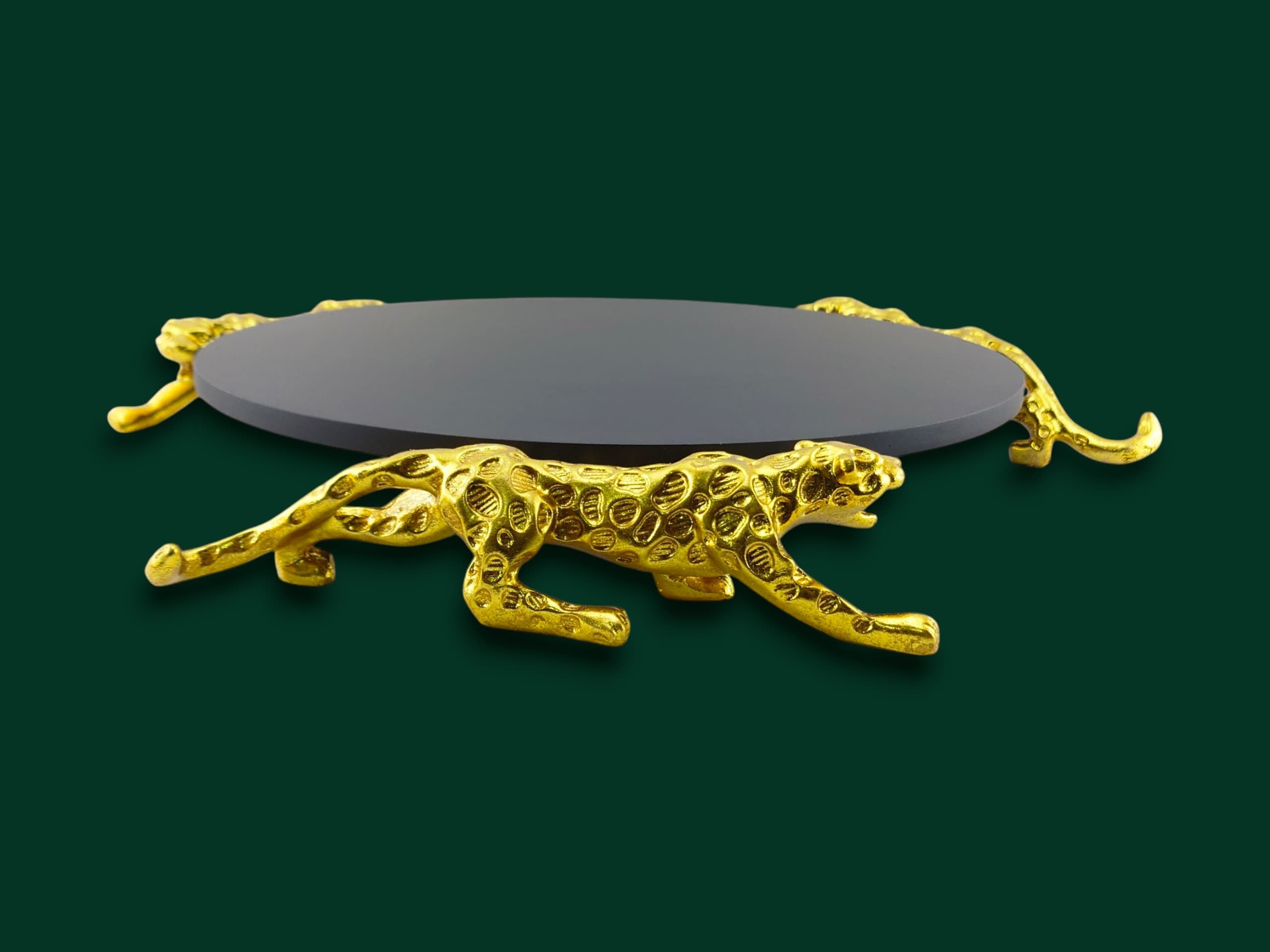 Leopard Round Platter 14"