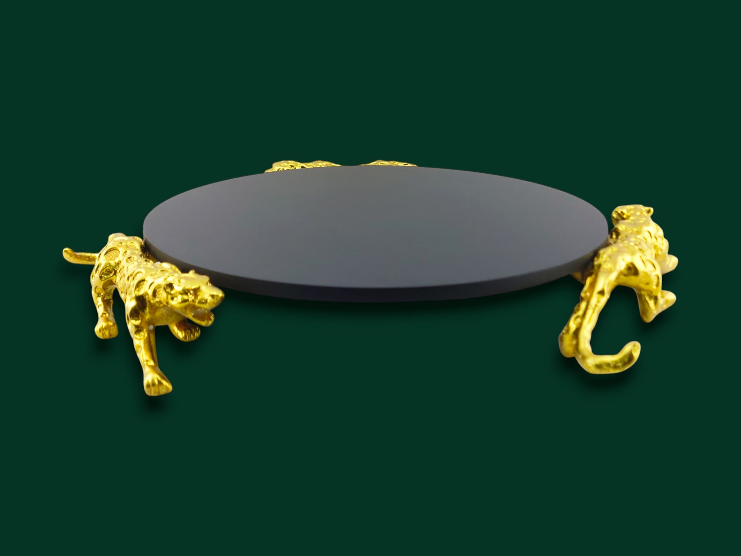 Leopard Round Platter 14"