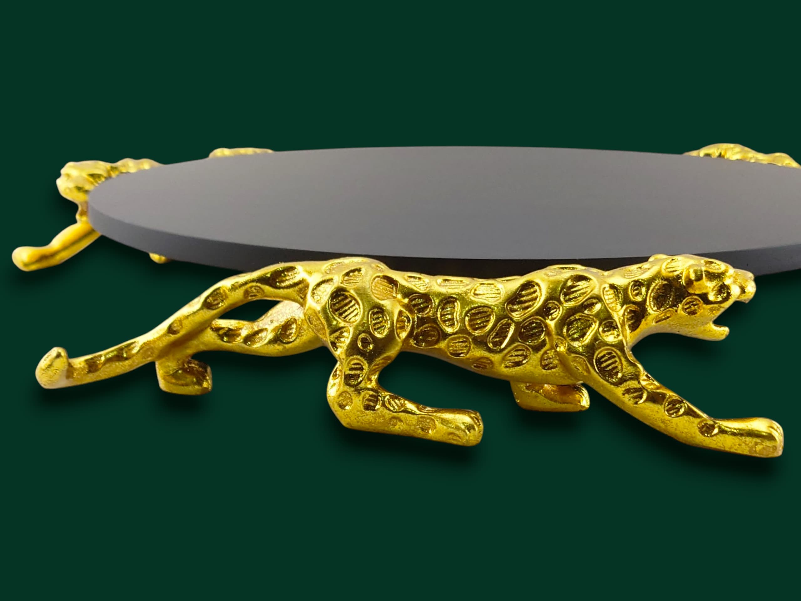 Leopard Round Platter 14"