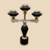 Aroma Black 3-Portion Candle Stand