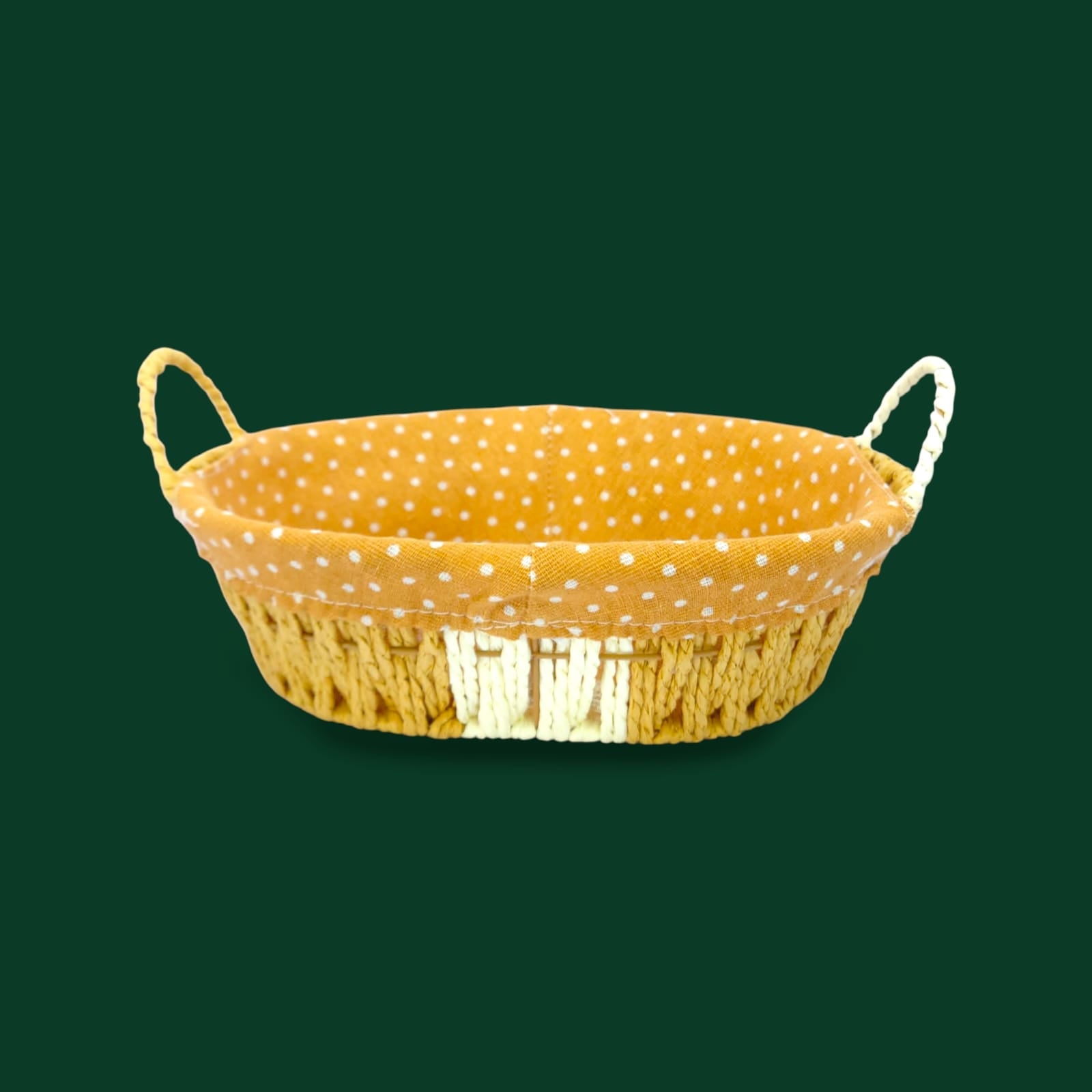 Prime Oval Bread Basket With Fabric