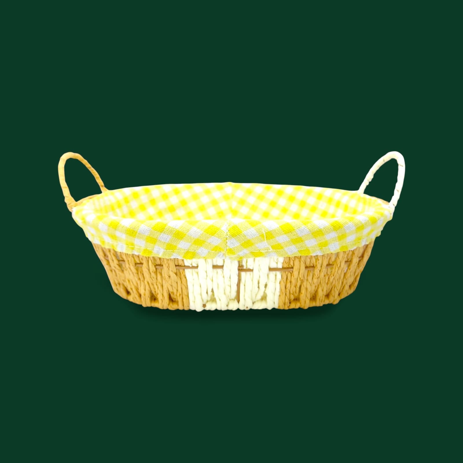 Prime Oval Bread Basket With Fabric