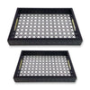 Fancy 2-Piece Wooden & Acrylic Tray Set