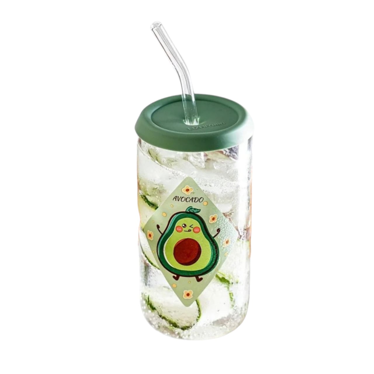 Glass Mason Drink Jar With Silicon Lid 310 ML