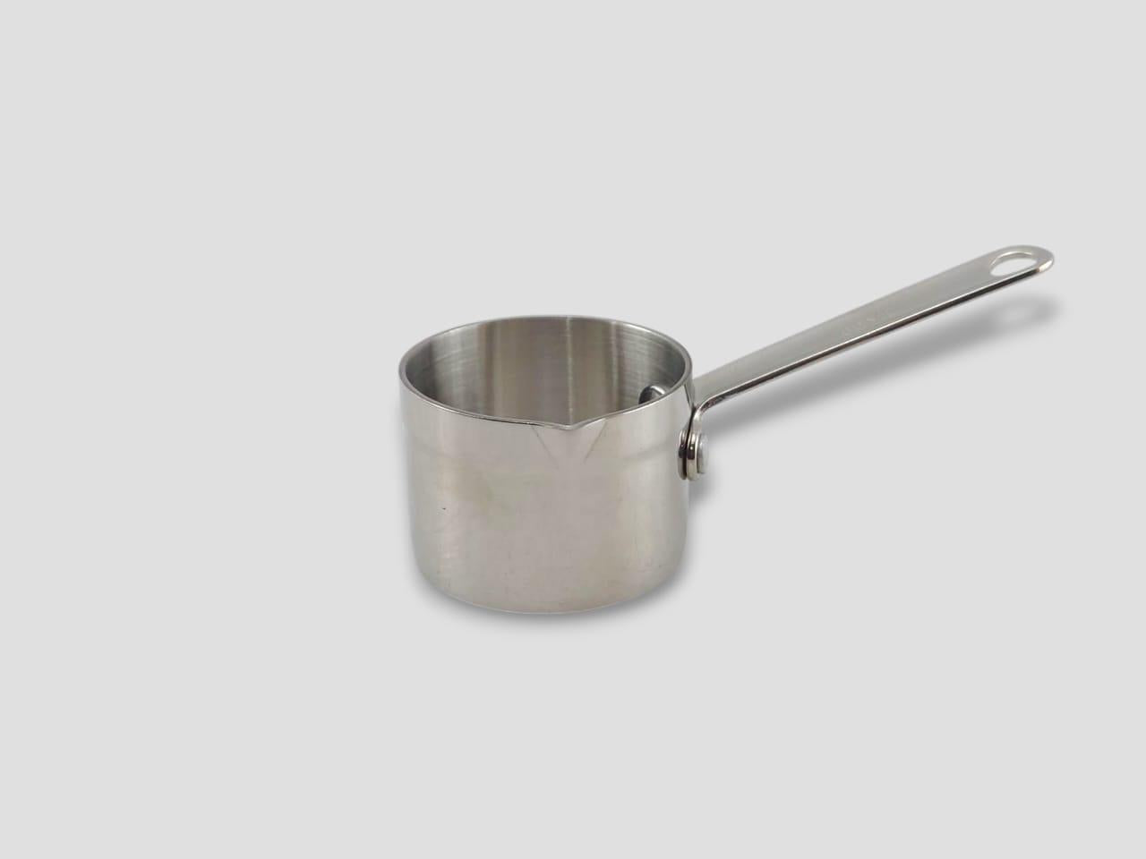 Stainless Steel Silver Mini Sauce Pot