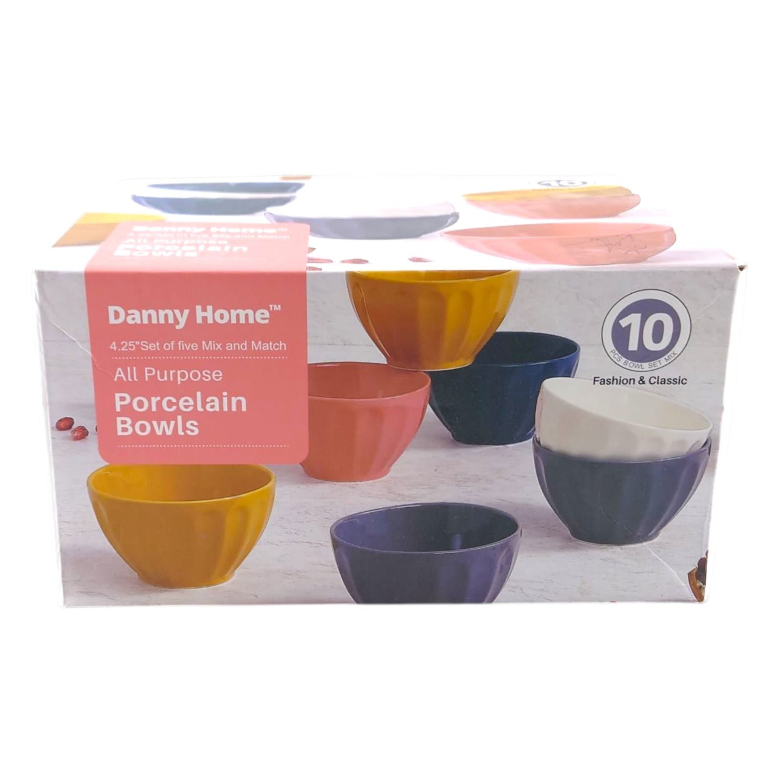 Danny Home 10 Piece 4.25" Sweet Bowl Set