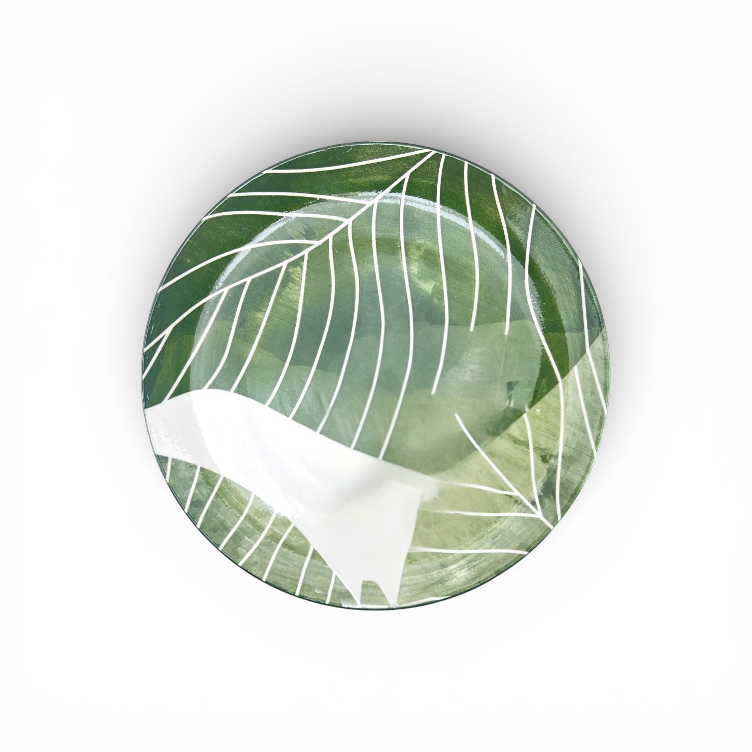 Gupan 30-Piece Green Leaf Dinner Set