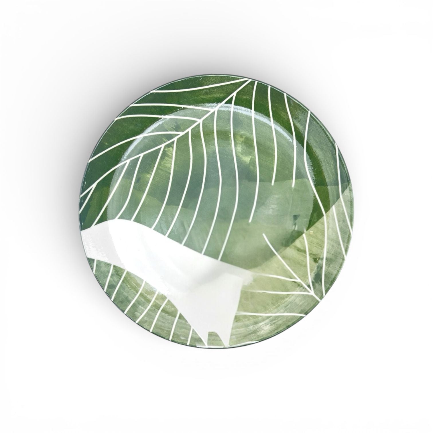 Gupan 30-Piece Green Leaf Dinner Set