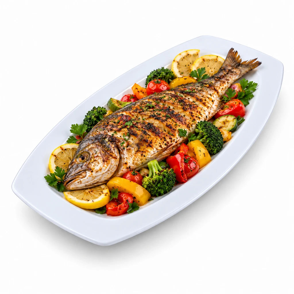 Forte B.K Vista 30 cm White Ceramic Oval Serving Platter