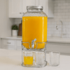 Danny Home 4-Litre Beverage Dispenser With 4 Glasses & Stand