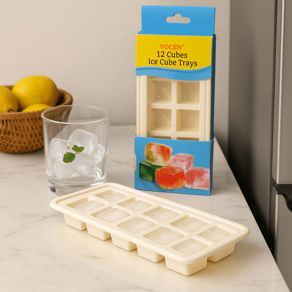 Vocen 12-Cubes Silicone Ice Cube Tray