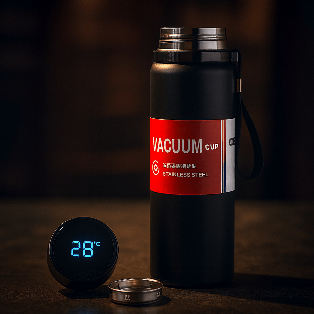 Insulated Vacuum Flask (1000ML) With LED Temperature Display